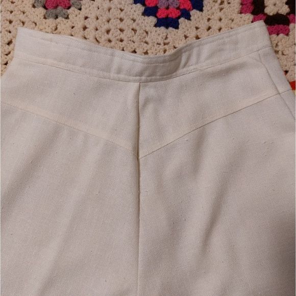 Vintage 1970's Pantasias high waisted V stitched wide leg pants true vin… - Picture 12 of 16